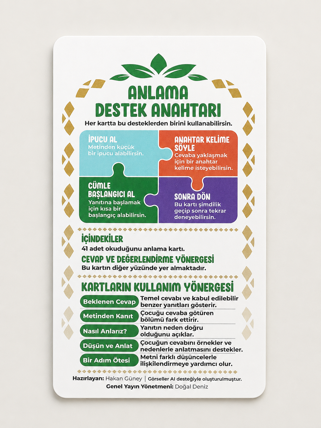 Okuduğunu Anlama Kartları İlkokul ürün görseli 3